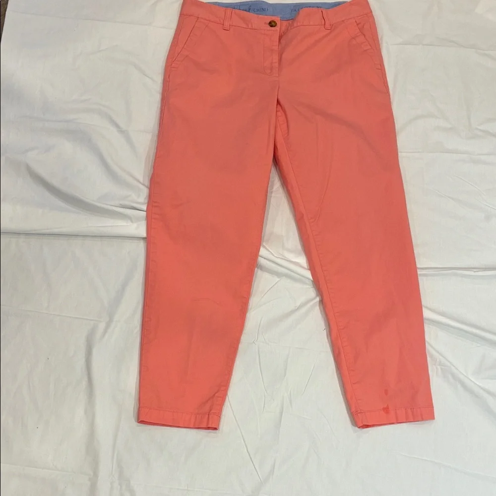 Talbots Coral-Orange Chino Trousers - Picture 9 of 9